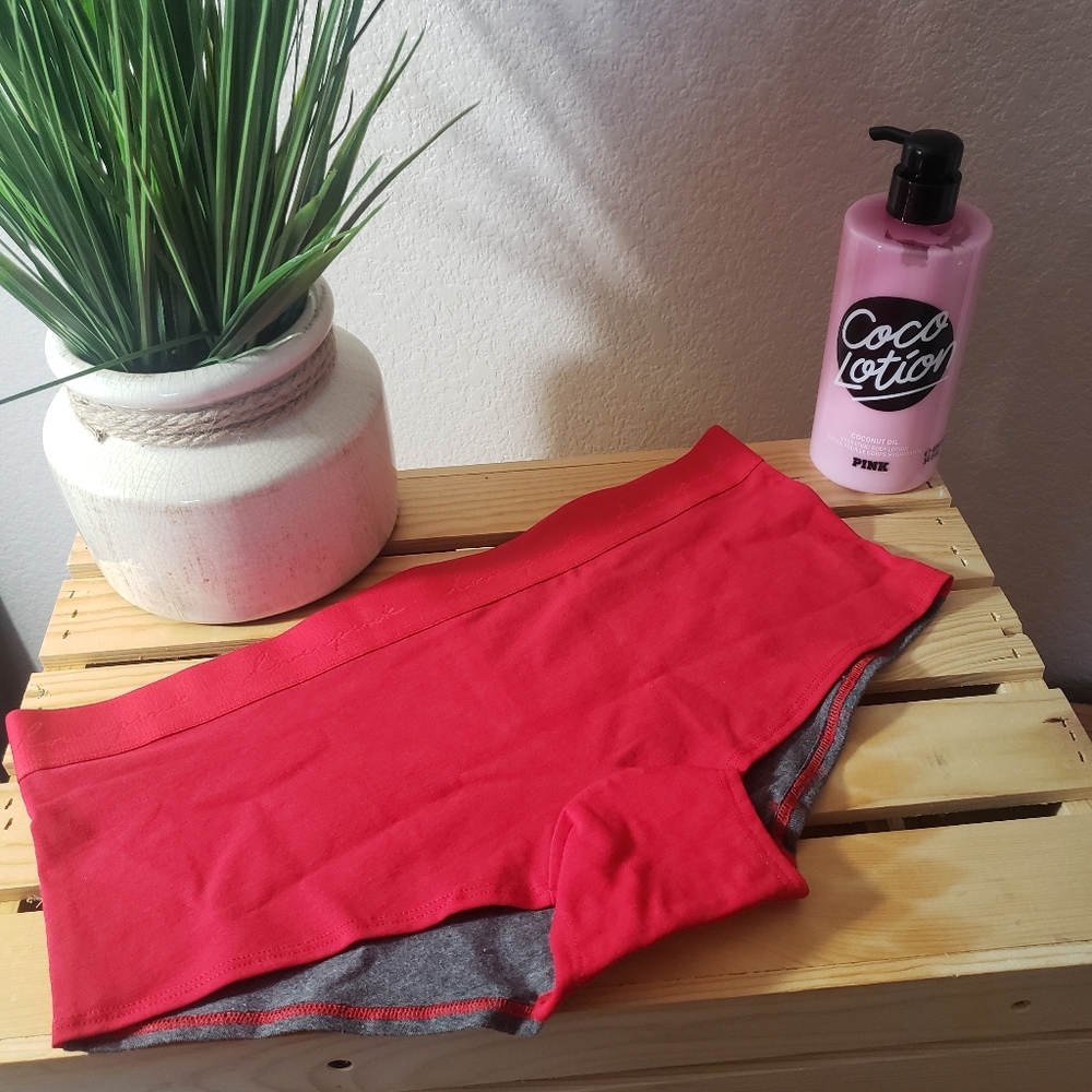 NWT PINK LOGO BOY SHORT